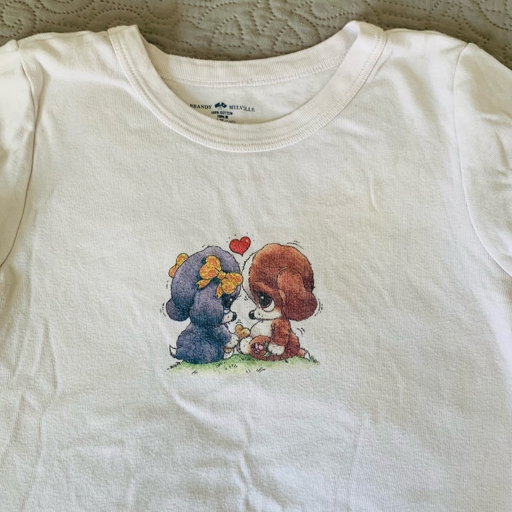 brandy melville ashlyn puppy love top